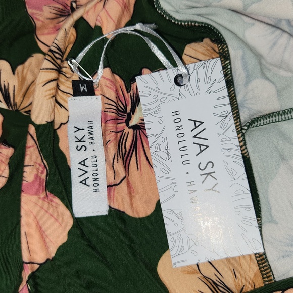 New Ava Sky Skirt Ker Peony Aloha Bloom M Maxi Pencil Hibiscus Fighting Eel Long - Picture 10 of 15
